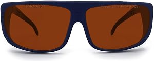 FreeMascot OD 6+ 190-550nm / 800nm-1100nm Wavelength Laser Safety Glasses for 405nm, 450nm, 532nm, 808nm, 980nm,1064nm Laser