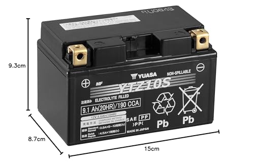 Batería Yuasa YTZ10S con tecnología sin mantenimiento y arranque instantáneo 3