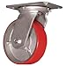 Medium Heavy Duty Casters - 4" whl. dia. swivel caster moldon polyure. 700lb