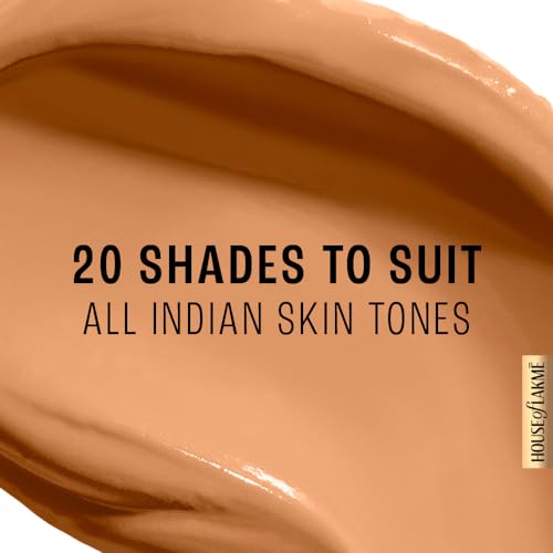 Image of LAKME Powerplay Priming Foundation Liquid, Natural, Flawless Finish, Medium To Full Coverage, Built in Primer, Long Lasting,SPF 20, Cool Cinnamon, 25 ml