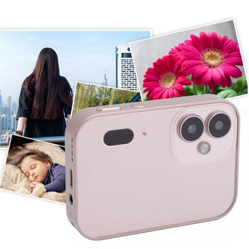 Cámara digital EBTOOLS 64MP 4K compacta portátil rosa miniatura 7