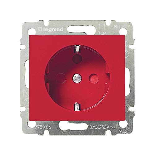 Prise Legrand Valena 774327 rouge 2P+T 16A pour sécuriser vos équipements électriques sensibles