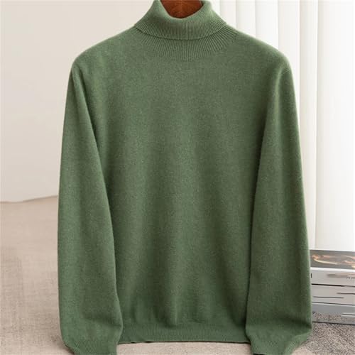 Men’S Wool Turtleneck Pullover Sweater Casual Long Sleeve Warm Knit Jumper Tops4