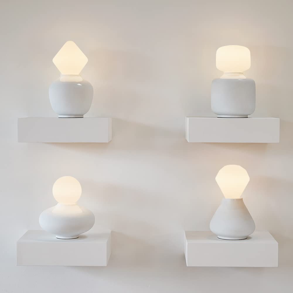 Biała matowa żarówka LED - T185-8W E27 2500K ściemnialna 2 sztuki