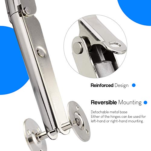 Douper 200N Gas Struts Heavy Duty Soft Close Lid Support Hinges Automatic Slow Lowering Safety Pneumatic Lid Lifters Gas Springs Pack Of 2 #TOP3