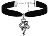 Sacina Gothic Snake Choker Necklace, Snake Necklace for Women, Gothic Goth Choker, Goth Jewelry, Halloween Christmas Jewelry Gift for Women