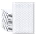 FU GLOBAL Poly Bubble Mailers 4x7 Inch Padded Envelopes #000 Bubble Lined Poly Mailer 50pcs
