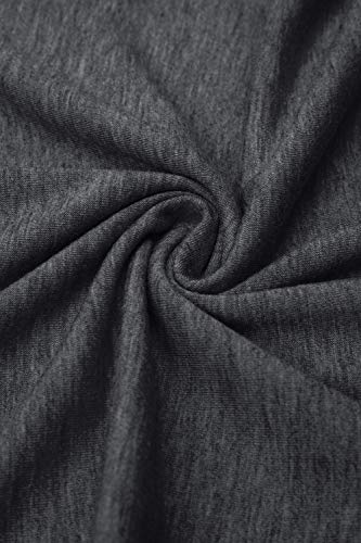 Yidarton Women's Comfy Short Sleeve Twist Knot Tops Blouses T Shirts(#2ga,m) Grey