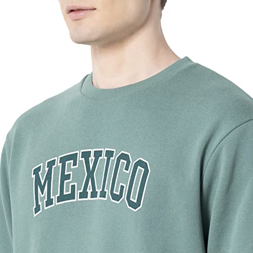 Image of Red Tape Men's Slate Green Graphic Print Sweatshirt
