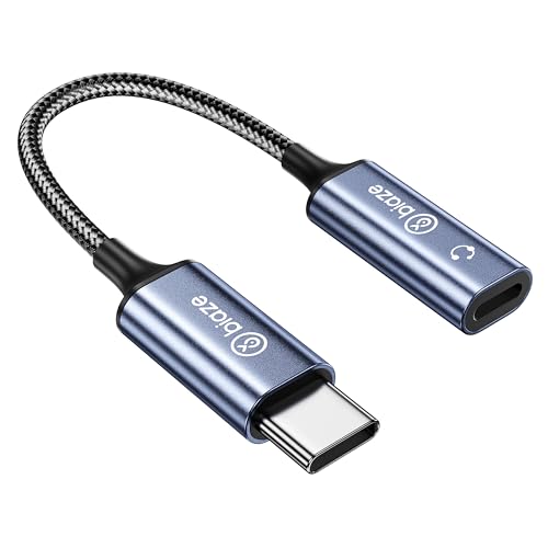 biaze USB C to Lightning Audio Adapter, USB Type C Male to Lightning Female Headphone Converter, Compatible with iPhone 16/15 Full Series, iPad Pro, iPad Air 6/5/4, MacBook