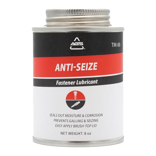 AGS Automotive Solutions Brush Top Can Thread-Magic Anti-Seize Lubricant for Bolts and Screws, 8 Ounces
