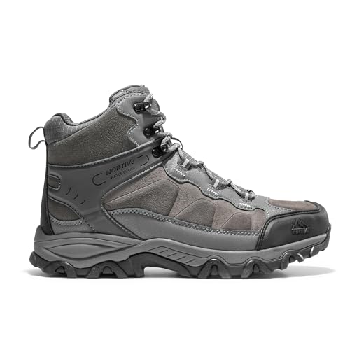 Image of NORTIV 8 Men's Waterproof Hiking Boots Outdoor Mid Trekking Backpacking Mountaineering Shoes