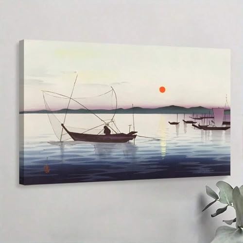 Toile texturée art mural japonais de qualité premium 30 x 45 cm