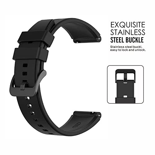 Silicone Watch Band Suitable for Huawei Watch GT2 Pro (Black)