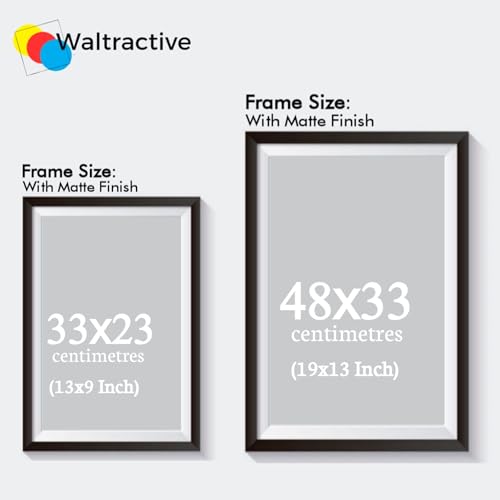 Image of Waltractive Vincent Van Gogh Paintings Framed Poster with Beautiful Quotes - Available in 33x22 and 48x33 CM - Classic Art Poster with sleek Black Frame - Elegant Home and Office Decor (Irises, 13x19 Inch, Framed)