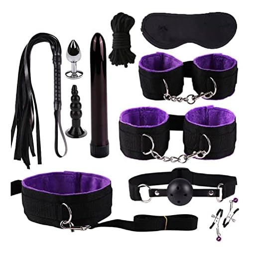 Classoo Šêxualȅs Juguêtȅs Erótîcôṡ para Adultos Novedad Šêsxualȅs para Parejas Ofertas Peso para Tobillo Plàcêr Equipo Sęxộ Pack B`D`S`M Kit 11Pices/Set Purple