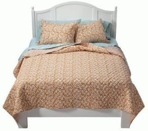 Springmaid Terra Scroll Quilt - Apricot Full/Queen