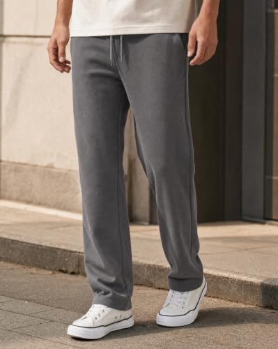 Image of Nobero Joggers for Men | Solid Trackpants for Men | Regular Fit | Elasticated Waist with Drawcord | Soft & Breathable Fabric | Casual Everyday Wear