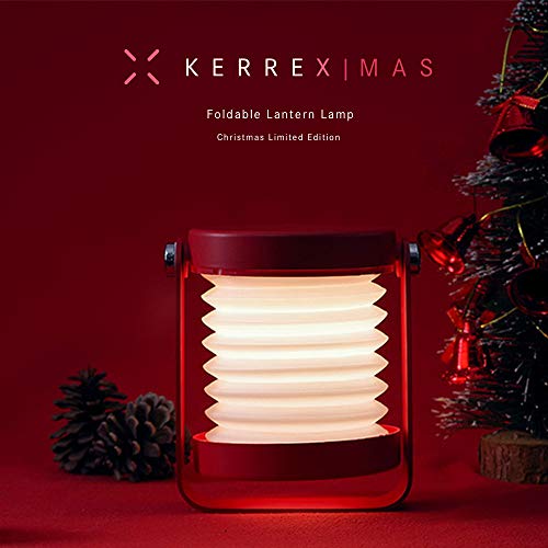 Preisvergleich Produktbild Nachtlicht laterne, Touch dimmbar, Nachttischlampe (Red)