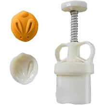 Moon Cake Press Mold,DIY Hand Press Cookie Stamps, Cute Bunny Rabbit Moon Cake Maker, Mid Autumn Festival Pastry Tools,Moon Cake Mould