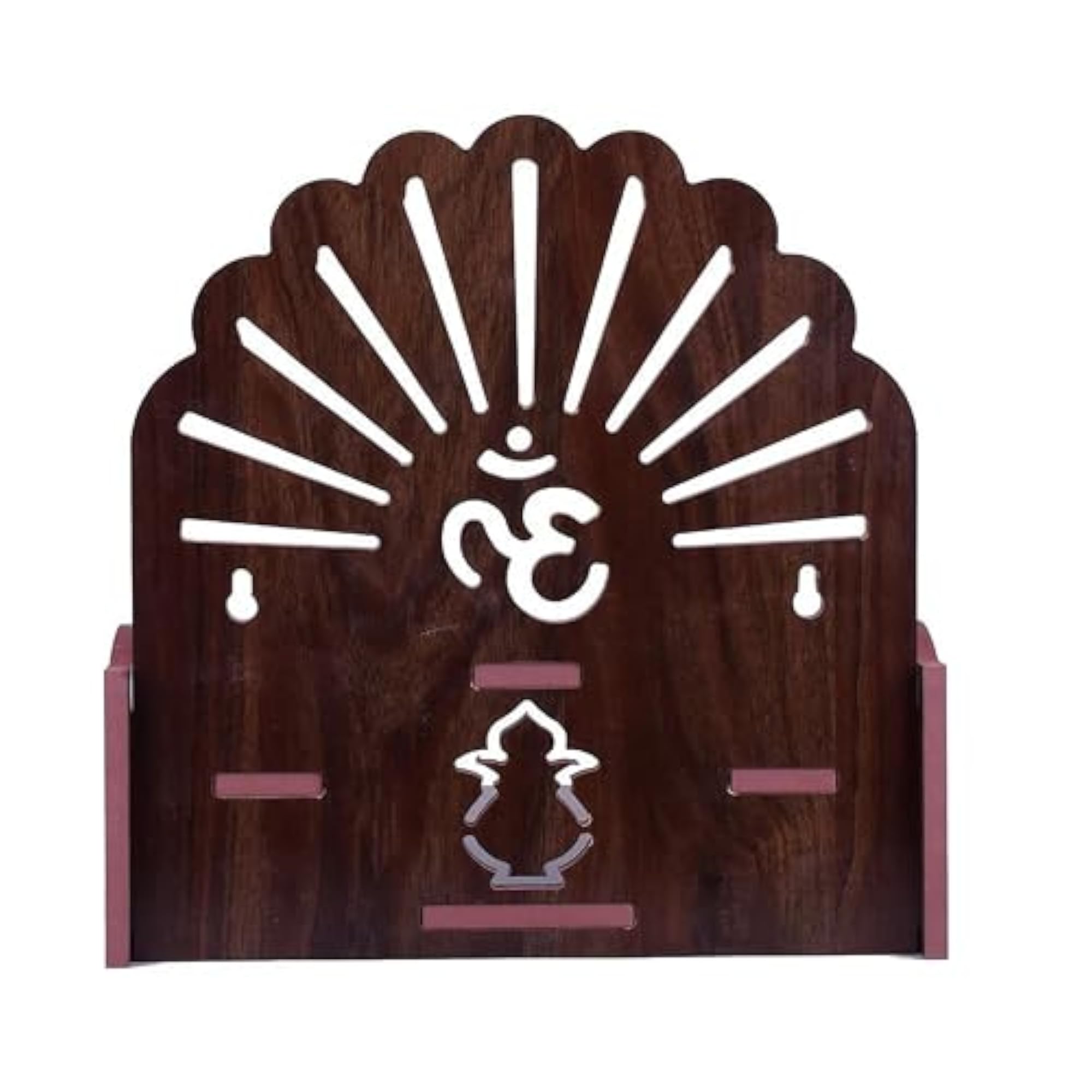 Small Wooden Temple for Home & Office, Light Weight Puja Mandir