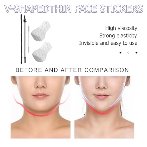 2 Pieces Of 80 Tablets Lift Face Stickers, Face Lifting Tape, Facelifting Stickers, Invisible Thin Face Stickers - Image 4