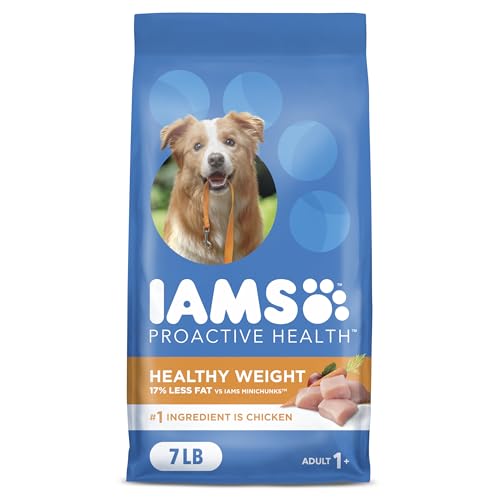IAMS Proactive Health Healthy Weight Control Adult Dry Dog Food with Real Chicken, 7 lb. Bag