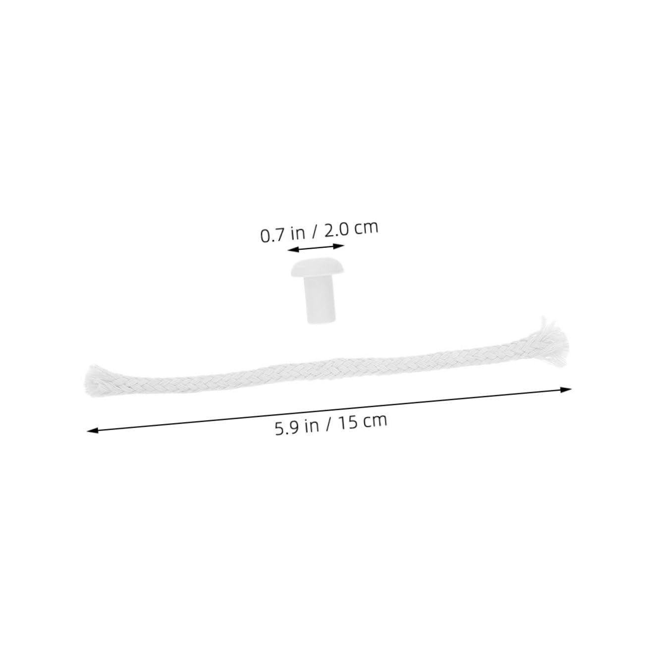 ERINGOGO 1set Kerosene Wick for Wine Bottle Torch Wicks Holders for Chemistry Experiments Easy to Replace Efficient Illumination for Laboratory Use