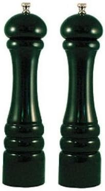 10 in. Forest Green Mill and Salt Mill Set