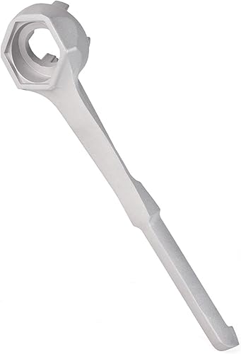 Llave de tambor de aluminio para abrir 10, 15, 20, 30, 50, 55 galones, se adapta a tapones de 2 pulgadas y 3/4 pulgadas