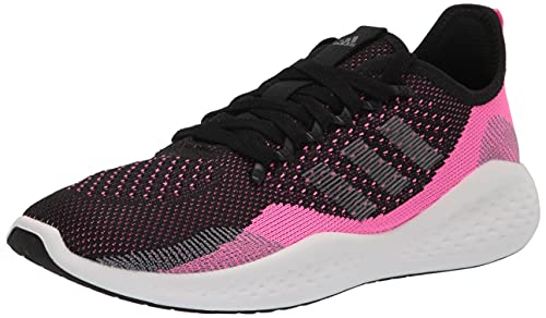 Image of adidas Women's Fluidflow 2.0 Running Shoe, Screaming Pink/Grey/Black, 7