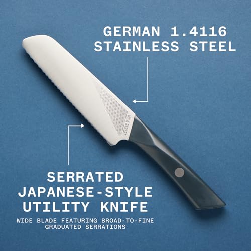 Christopher Kimball'S Milk Street Milk Street Kitchin-Tan Serrated Japanese-Style Utility Knife thumb #2