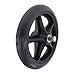 MERIGLARE Roues de Secours Roues de Secours Roulettes Pivotantes de Rechange pour Fauteuils Roulants, avant de Secours - Noir 7 pouces