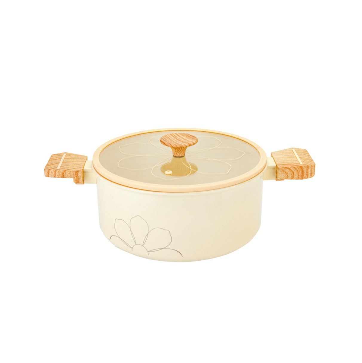 Non-stick Pan Household Wok Electric Two Ears Ceramic Pot Flat Frying Integrated