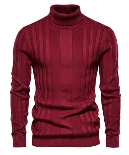 Pull classique à col roulé homme idéal pour affronter l'hiver