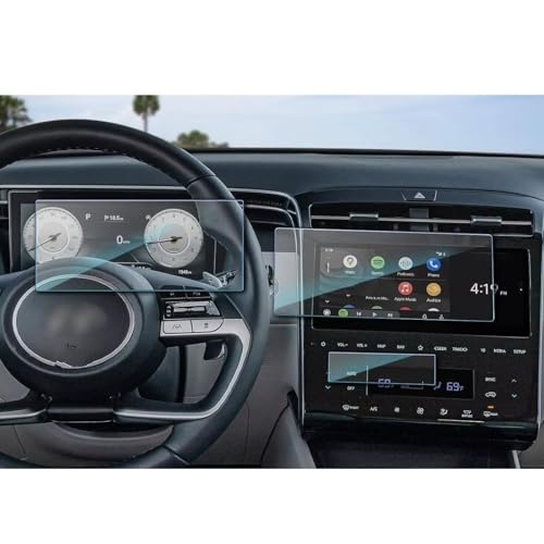Protector antirrayas para Hyundai Tucson NX4 2021-2023 con pantalla GPS de 10.25"