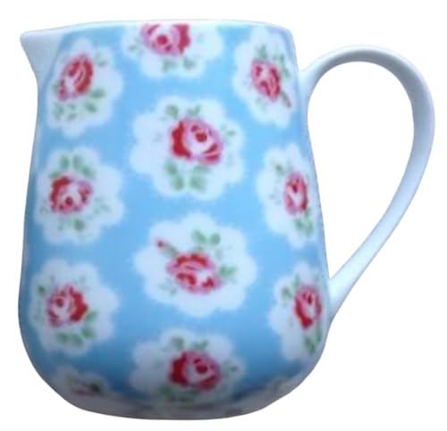 Image of Cath Kidston Provence Rose Pale Blue Milk Jug Creamer