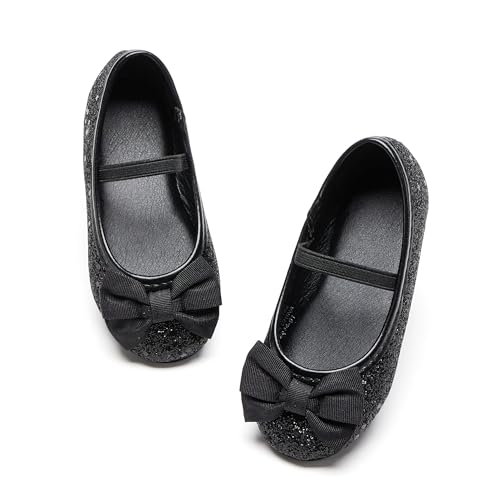 Felix & Flora Toddler Flower Girl Mary Jane Shoes - Little Girls Dress Flats Princess Wedding Party
