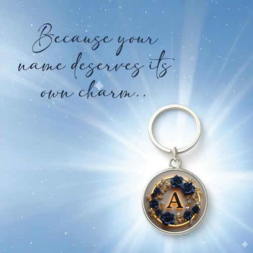 Image of magical gifts MG | Premium Alphabet & Initial Metal Keychain for Bags & Keys | Double-Sided | Personalized Initial Charm Keyring | Heavy-Duty Metal | Perfect for Gifting & Daily Use