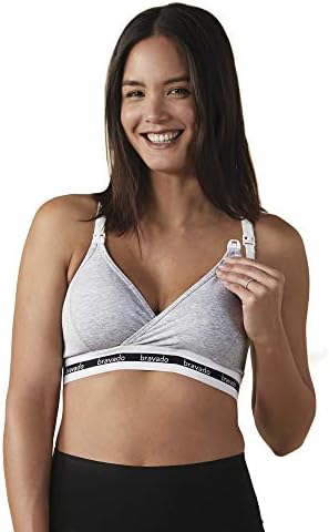 BRAVADO! DESIGNS Original Nursing Sleep Bra in Cotton-Modal | Dove Heather | S