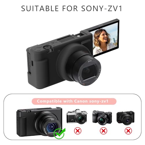 Funda de silicona para cámara Sony ZV-1 II negra miniatura 2