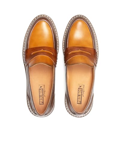 Image of PIKOLINOS Aldaya W8J-3541 Women's Loafers - Premium Calfskin Leather Slip-On - Lightweight Comfort, Removable Insole, Medium & Wide Width Ergonomic Everyday Support