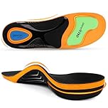 Ailaka Work Boot Insoles for Standing All Day, High Arch Support Insoles for Men Women, Comfort Cushion Shock Absorption Orthotic Inserts for Flat Feet Plantar Fasciitis