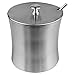 MyLifeUNIT Stainless Steel Sugar Bowl with Lid and Spoon Set