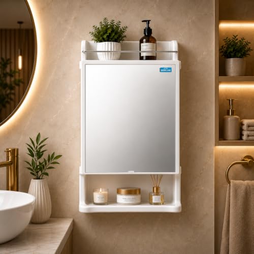 Benelave by Hindware Bathroom Cabinet with Mirror at ₹1690 – Amazon