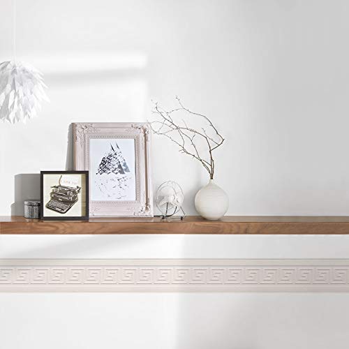 A.S. Création Bordüre Only Borders Borte 5,00 m x 0,10 m weiß Made in Germany 640116 6401-16