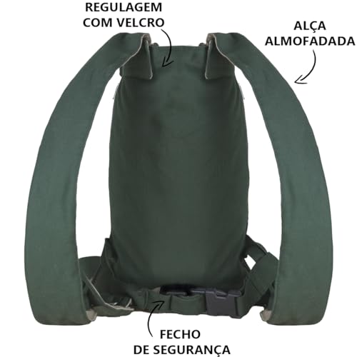 Mochila Canguru Para Cachorro Avuk Pet (Verde, G)