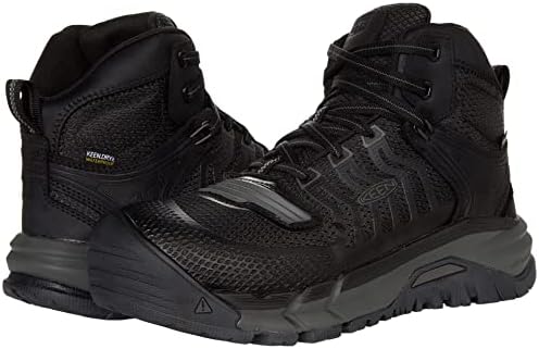 KEEN 安全靴 カンザスシティ ミッドウォータープルーフ防水仕様 ブラック Amazon | KANSAS CITY MID KBF WP(現行モデル) | KEEN Utility | 安全