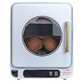 【Fenêtre visuelle de la cabine】 La conception visuelle de la fenêtre de la cabine de la sécheuse permet aux utilisateurs de surveiller l'état de séchage des vêtements en temps réel sans avoir à ouvrir fréquemment la porte pour vérifier et éviter les pertes de chaleur.