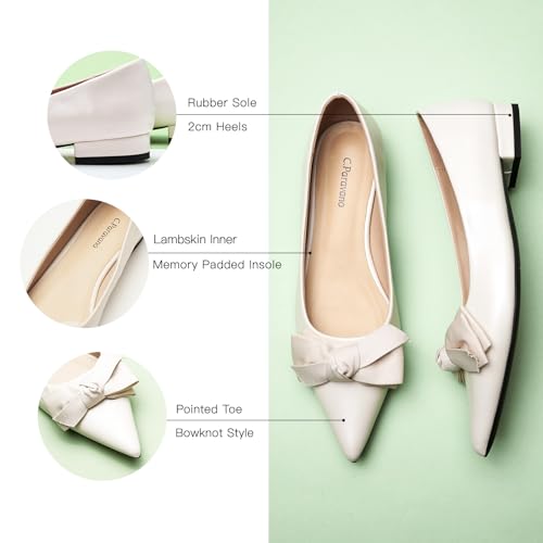 C.Paravano Flats for Women | Womens Flats | Pointed Toe Flats for Women | Ballet Flats | Women's Flats Black4